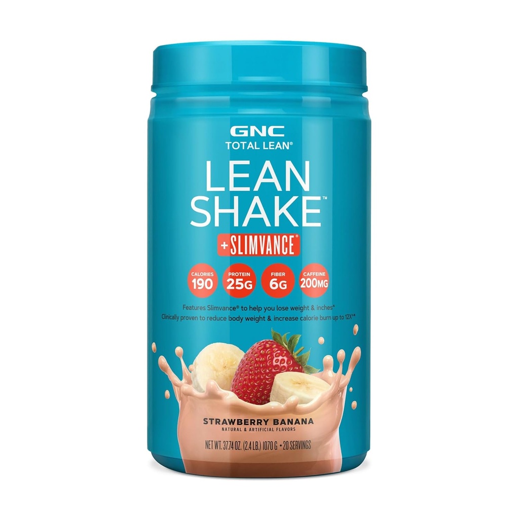 GNC Total Lean Lean Shake + Slimvance Stim - Banane fraise (20 portions)
