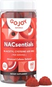 GOJOY 7-en-1 sans sucre NAC Gummies – NACsentielles 600mg N-acétyl Cystéine avec vitamine C, ALA, Quercetine et Astaxanthine – Antioxydants et soutien de détox du foie – Vegan & Keto-Amiendly – 60 Gummies