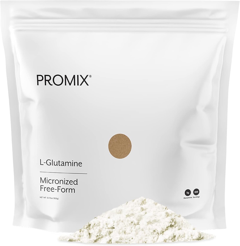 ProMix Nutrition L-Glutamine - Pure Micronized Free Form - Unflavored, 180 Servings