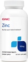 GNC Zinc 50mg Supplément, supporte la fonction immunitaire, 250 services
