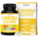 Candida Cleanse Detox (60 comte) Formule avancée 11-en-1 pour le traitement de la surcroissance avec Candida Killer Complex pour hommes et femmes - Testé par une tierce partie - Fabriqué aux États-Unis