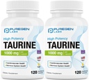 Puregen Labs Taurine 1000mg [High Potency] Total 240 Capsules de Vég.
