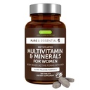 Multivitamines méthylées à haute puissance Igennus pour femmes, ingrédients purs et propres, supplément MTHFR avec vitamine B active, vitamine K2 MK7, fer doux, libération prolongée, non OGM et halal, 180 comprimés