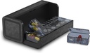 Pill Organizer 2 fois par jour, Am Pm deux fois par jour Pill Case, Détachable Large Travel Pill Box 7 Day, Pill Container hebdomadaire pour supplément de vitamine médecine Huile de poisson (noir)