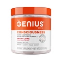La conscience de génie de la marque Genius - Supplément de santé cérébrale tout-en-un pour la clarté - Soutient la concentration, la pensée créative, l'énergie et la mémoire - Propulsé par Nootropics - 15 portions - Cône de neige