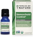 Forces of Nature Hemorrhoid Treatment, Extra Strength 0.37 Fl Oz, Organic Homeopathic Medicine & Essential Oils, Hemorrhoid Relief for Pain, Itching, Swelling, Soreness & Discomfort