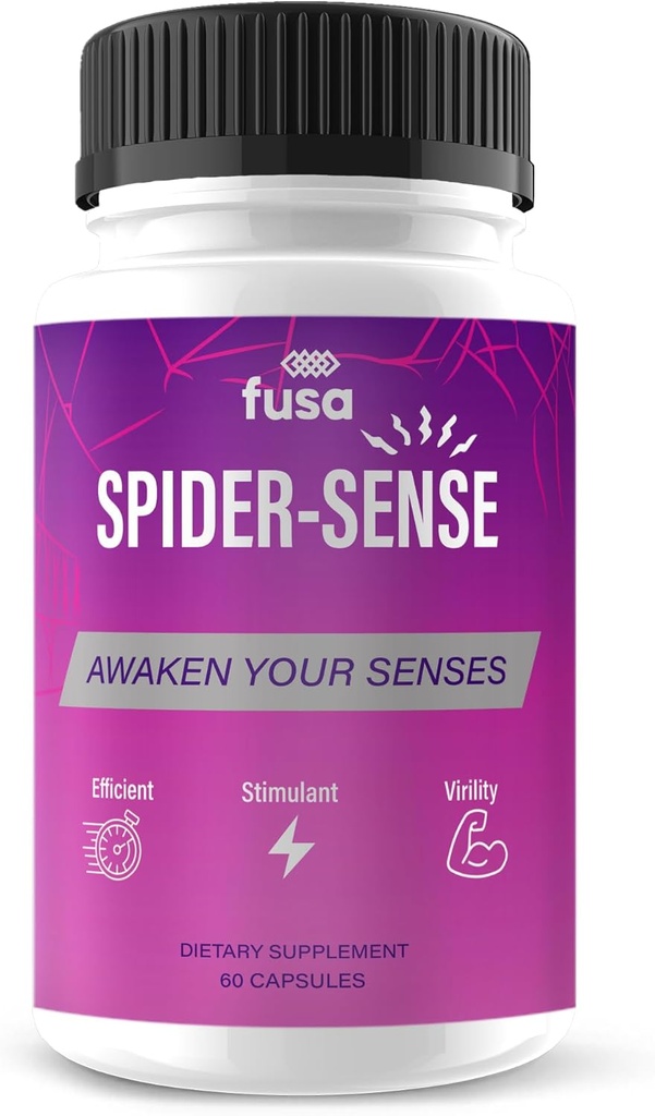 Spider Sense Pills Spider-Sense Max Supplément, SpiderSense Maximum Strength Advanced Support Formule multivitamine pour la santé et le bien-être, Spider Senses Max Supplément Pills (60 Capsules)