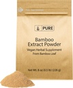 Ingrédients originaux purs Extrait de bambou (8oz) Sans OGM Sans gluten, supplément à base de plantes