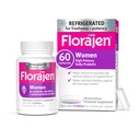 Florajen Femmes - Probiotique vaginal - Gut Health, équilibre du pH vaginal, et soulagement de la constipation - Formule multi-train avec Lactobacillus - Réfrigéré pour la puissance - 60 Capsules