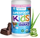 Enfants Bio Super Greens Poudre avec Fruits et Veggies - All-In-One Kids Multivitamine faite à partir de plantes réelles - Pas de vitamines synthétiques, pas de remplissage ou de liants, pas de sucre ajouté.