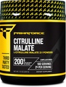 PrimaForce L-Citrulline Malate Powder, Supplément préentraînement non aromatisé, 200 Grams - stimule l'énergie, aide à récupérer, améliore la performance de la force – végétalien, non-OGM
