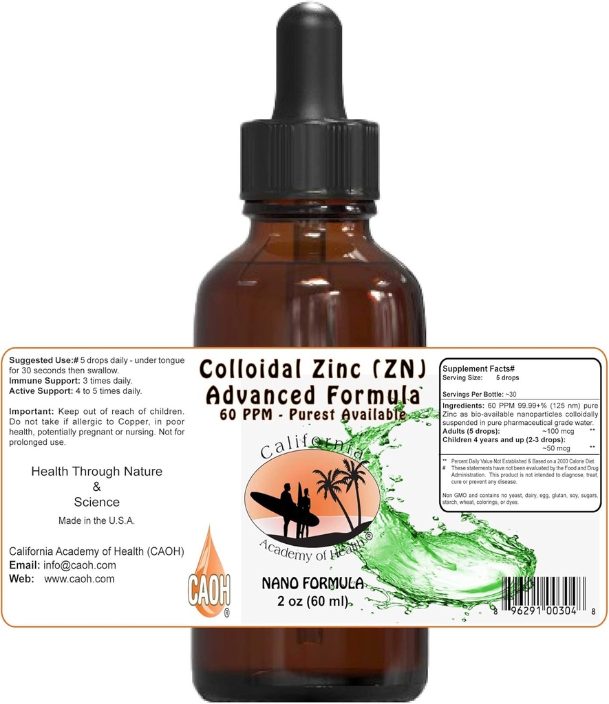 Colloidal Zinc 2 oz from CAOH