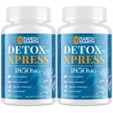 Canna Cleanse, Foie Cleanse Detox & Réparation Comprimés à croquer, Supplément de chardon de lait, Détox corporel à action rapide pour les femmes et les hommes, Flush à toxines pour le foie, le rein, la digestion et le métabolisme, 120 comprimés