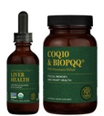 Global Healing Center - Liver Health & CoQ10 & BioPQQ avec Shilajit Kit - gouttes liquides pour un flux sanguin sain, la circulation veineuse et le Cœur avancé, le soutien du cerveau pour la concentration et la concentration