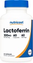 Nutricost Lactoferrine Capsules (60 capsules, 300 mg) Troisième partie testée, sans gluten, végétarienne, conforme aux BPF, produit non OGM - 60 portions