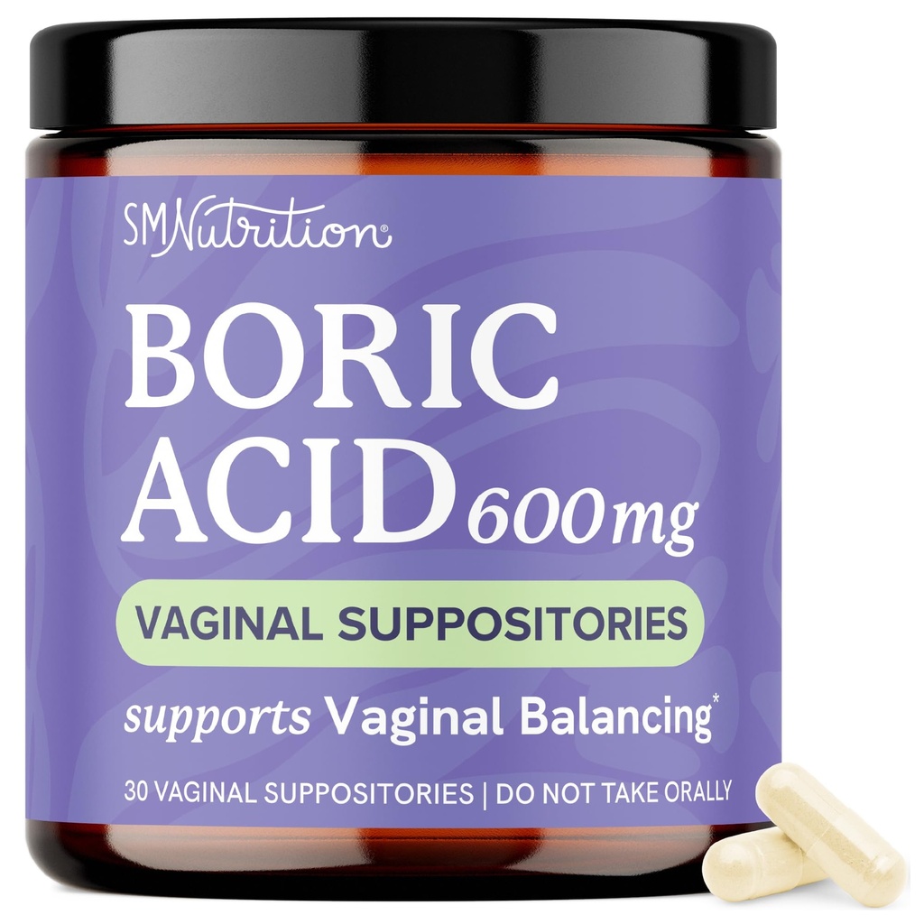 Suppositoires de l'acide borique pour les femmes 600mg.