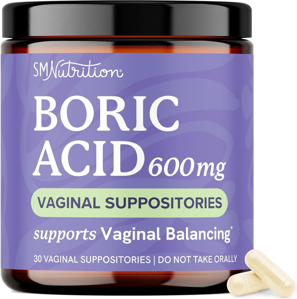 Suppositoires de l'acide borique pour les femmes 600mg.