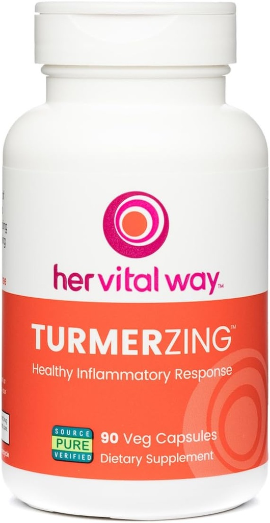 TurmerZing C-14 Turmère et gingembre testés pour une réponse inflammatoire saine, 95% Curcumines 5% Gingerols