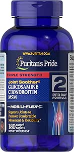 La fierté de Puritan Glucosamine Chondroïtine MSM comprimés, 2 par jour Formule