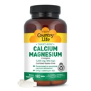Country Life Cible-Mins Calcium Magnésium Complex 1000mg/500mg, 180 comprimés, certifié sans gluten, certifié végétalien, certifié non-OGM vérifié