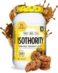 Isothorité nutritif Isolate de protéines de lactosérum, Churro, 2 lb - Acides aminés à chaîne ramifiée ultra absorbants (AABC) en poudre avec 25g de protéines par portion, faible teneur en glucides - construire des muscles et accélérer la récupération
