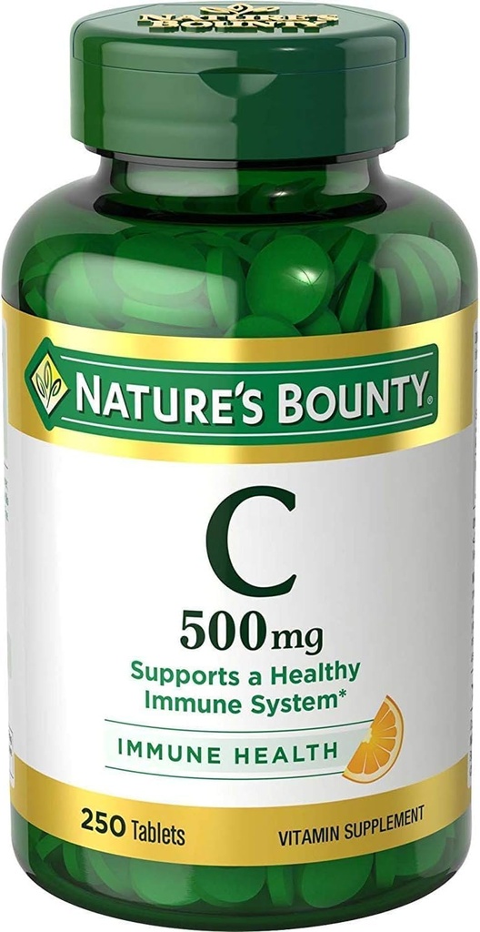 Comprimés de vitamine pure de la nature C 500 mg 250 comprimés (paquet de 3)