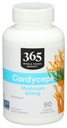 365 par Marché des aliments entiers, Cordyceps Capsules de champignons végétaliens, 500mg, 90 Nombre