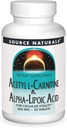 Source Naturelles Acétyl L-Carnitine et acide alpha-lipoïque 650mg - 30 comprimés