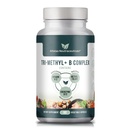 Tri-Méthyl+ B Vitamines complexes méthylées B - Supplément de vitamine complexe de méthyle B pour le MTHFR Soutien aux formes actives de méthylcobalamine B12, d'adénosylcobalamine et de méthylfolate