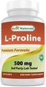 Best Naturals L-proline Amino supplément diététique 500 Mg, 120 Compte (817716014456)