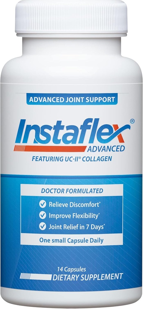 Instaflex Advanced Joint Support - Doctor Formed Joint Relief Supplement, avec collagène et 5 autres ingrédients de combat concomfort - 14 comtes