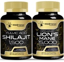 BIEN-ÊTRE LABSRX Lions La Mane Supplément Capsules avec Shilajit Himalayan Capsules