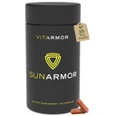 SunArmor, complément alimentaire avec des combats en polypodium Les signes de photoaging, utilisation avec écran solaire, dermatologue développé, 60 capsules