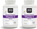 365 par marché des aliments entiers, vitamine C 500Mg, 250 comprimés (paquet de 2)
