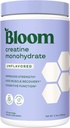Bloom Nutrition Poudre monohydratée de créatine, 5g de créatine micronisée par portion, soutient la récupération musculaire, la force, l'endurance, avant ou après l'entraînement, sans gluten, sans OGM, sans saveur, 40 SVG, 7,3 oz