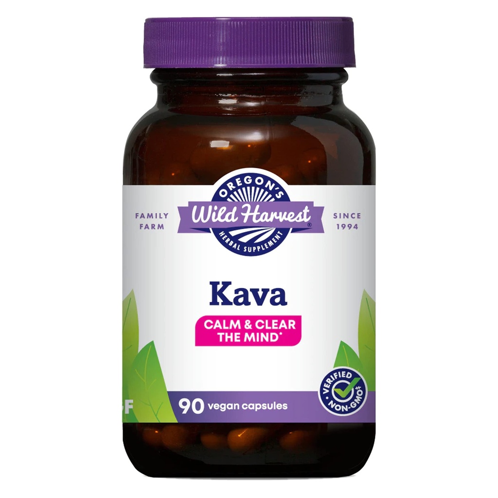 La récolte sauvage de l'Oregon Capsules de racines de kava, 90 Nombre