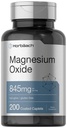 Horbäach Oxyde de magnésium 845 mg 200 Caplets enduits Supplément végétarien, sans OGM et sans gluten