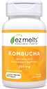 EZ Melts Comprimés Kombucha sans sucre dissolvables avec vinaigre SCOBY et cidre de pomme, Suppléments de santé Gut pour les hommes et les femmes, Ginger Lemonade Flavor, 2 mois d'approvisionnement - 1 pack