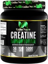 Supplément en poudre monohydraté de la créatine pure, non aromatisé, soutient l'énergie musculaire en vrac, la récupération et la force - Supplément en créatine pour les hommes et les femmes - 500G, 5000mg par portion (5g) - 100 portions