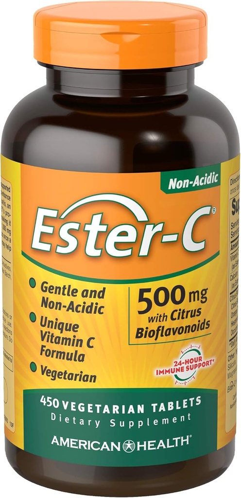 Ester-Vitamine C avec agrumes bioflavonoïdes 500 Milligrammes 450 Tablets de légumes
