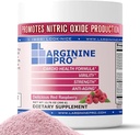 L-ARGININE PRO.500mg L-Arginine Plus L-Citrulline 1 100mg Raspberry poudre de supplément de boisson pour une production accrue d'oxyde nitrique