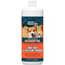 Alaska Naturals Wild Alaskan Salmon Fish Oil Supplement for Dogs Peau and Coat with EPA DHA Omega 3 Fatty Acides Liquid Food Topper 32 oz.