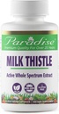Thistle de lait à herbes paradisiaques 75:1 80% Capsules végétariennes, 60 Nombre