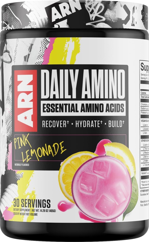 Acide amino essentiel quotidien (30 portions, limonade rose)