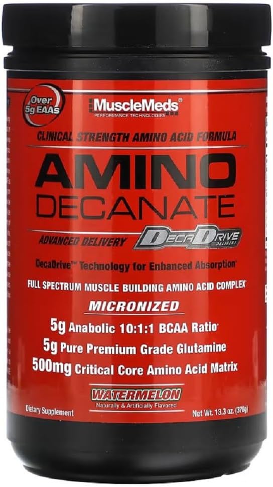 Meds musculaires Amino Décanaté, pastèque, 13,3 Oz