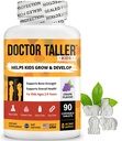 Doctor Taller Kids - Kids Multivitamins, Toddler Vitamins - Support Bone Strength, Enhanced Immunity with Calcium, Multivitamins for Ages 2 to 9 - Grape Flavor - 90 Chewable Tablets | 6 Weeks Supply