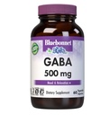 BlueBonnet Nutrition GABA 500mg, pour soulager le stress*, soutient la relaxation*, casher, végétalien, sans gluten, sans soja, sans OGM, 60 capsules végétales, 60 portions