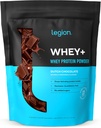 LÉGION Whey+ Protein Whey Isolate from Grass Fed Vows - Whey Protein Isolate Poudre faible en calories, non-OGM, sans sucre, sans lactose et sans gluten, toutes les protéines naturelles en poudre pour hommes et femmes 30 portions
