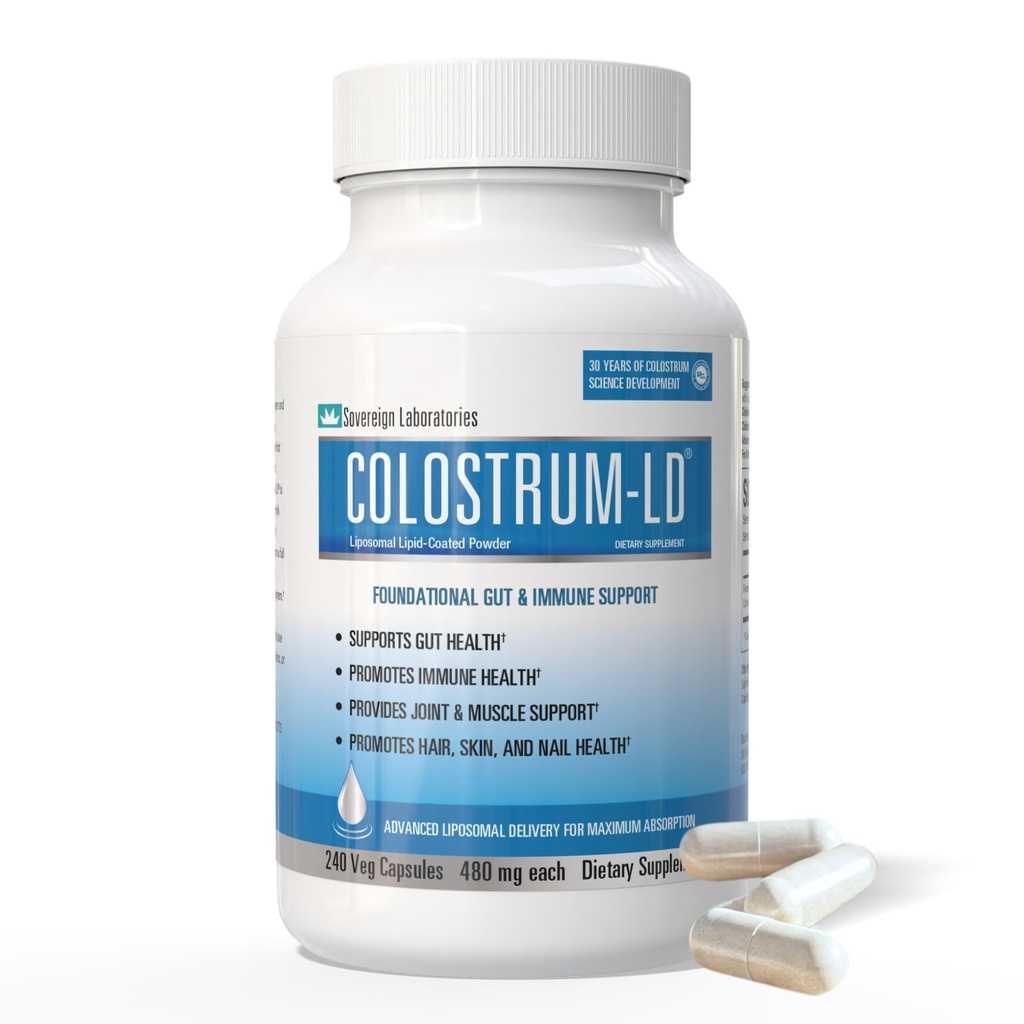 Capsules Colostrum-LD Colostrum avec livraison liposomique - Haute absorption - 240 Capsules