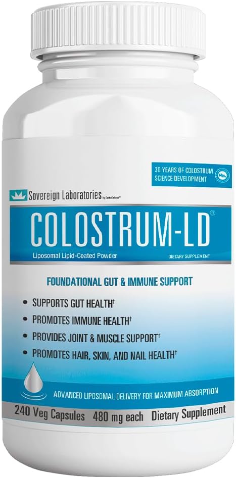 Capsules Colostrum-LD Colostrum avec livraison liposomique - Haute absorption - 240 Capsules